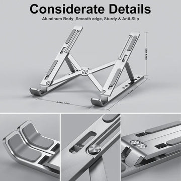 Portable & Foldable Aluminum Laptop Stand