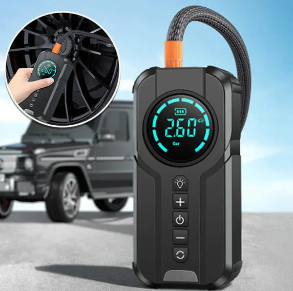 Jump Starter Stay Road-Ready with This Compact Tire Inflator