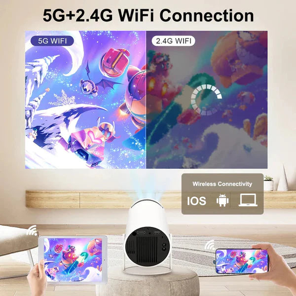 Portable Smart Mini Projector with HD Streaming