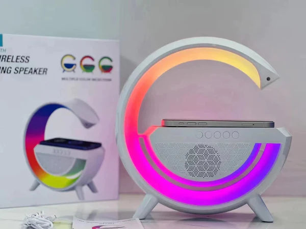 Bluetooth Speaker with Wireless Charging & LED Light